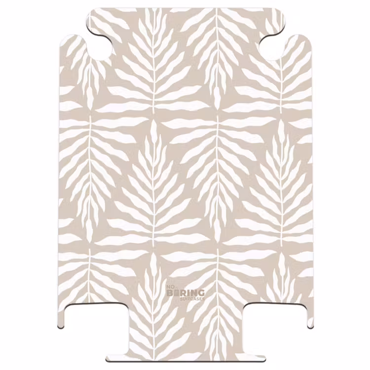 CaseSwap™ - Motif de feuilles en beige et blanc — 1