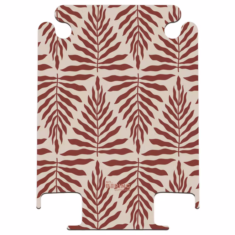 CaseSwap™ - Motif de feuilles en beige et rouge — 1