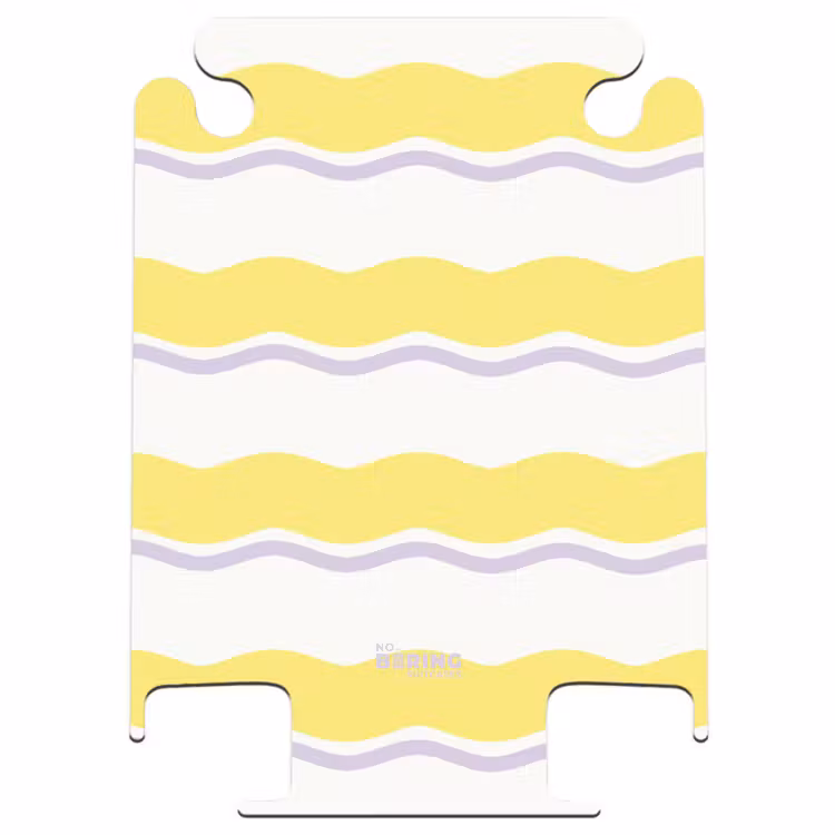 CaseSwap - Rayures ondulées en violet et jaune — 1
