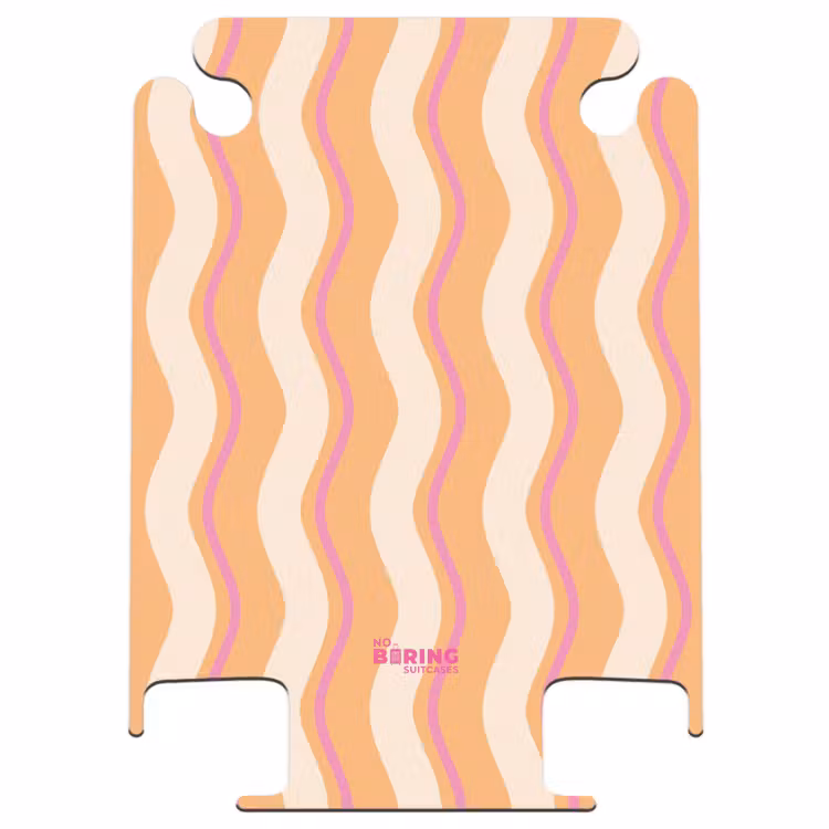 CaseSwap™ - Rayures ondulées orange et rose — 1