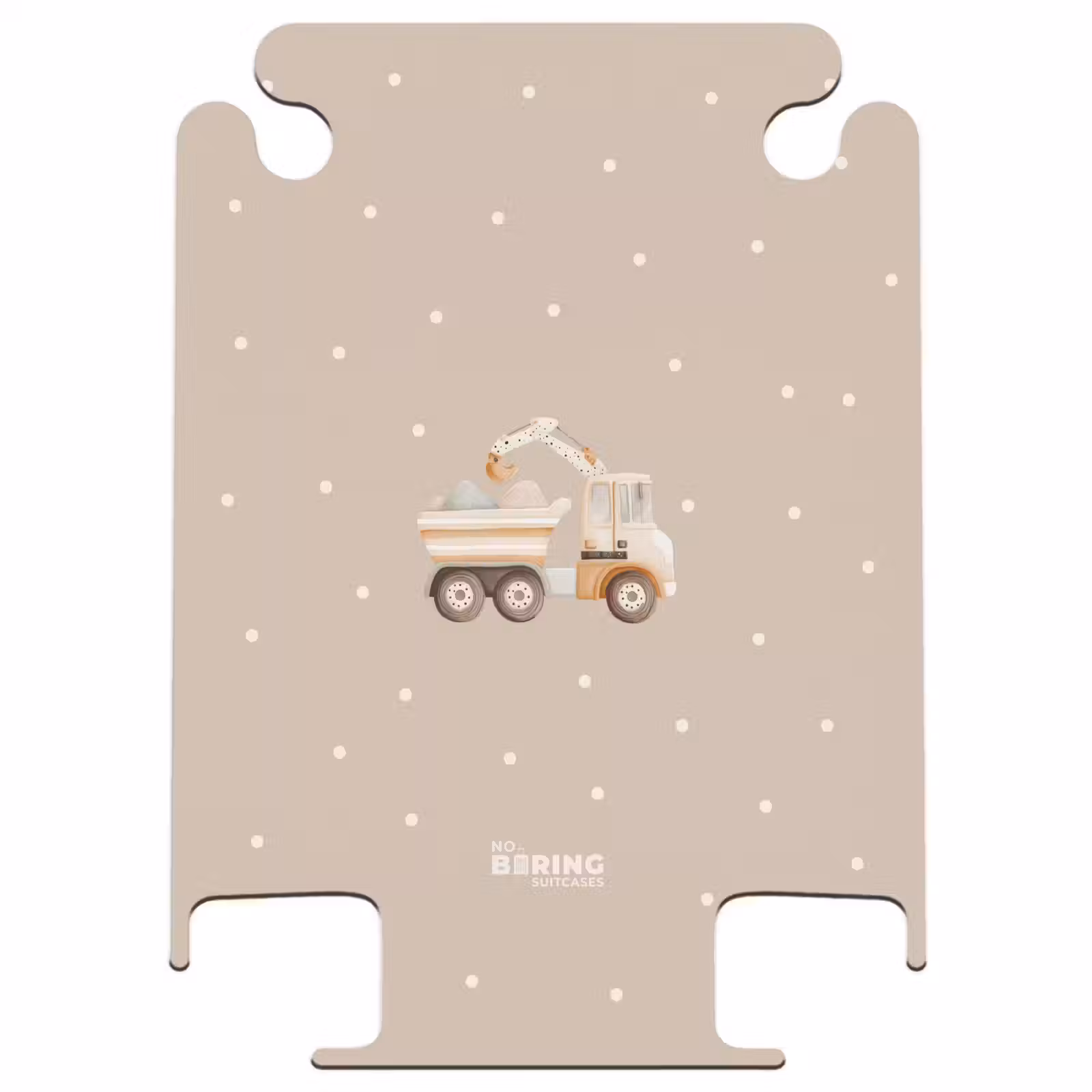 CaseSwap™ - Camion-benne jaune avec pierres et motifs à pois — 1