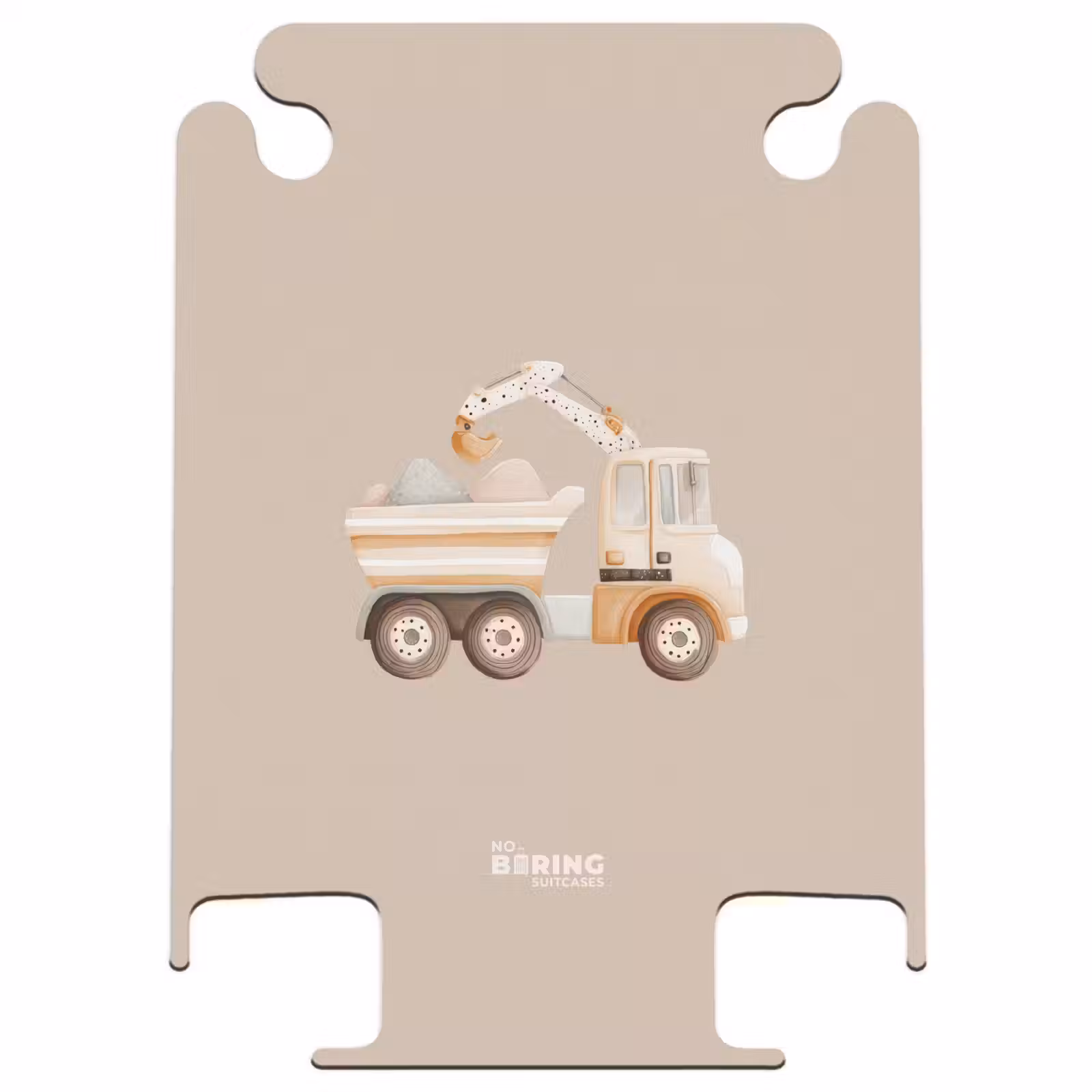 CaseSwap™ - Camion-benne jaune dans des couleurs neutres — 1