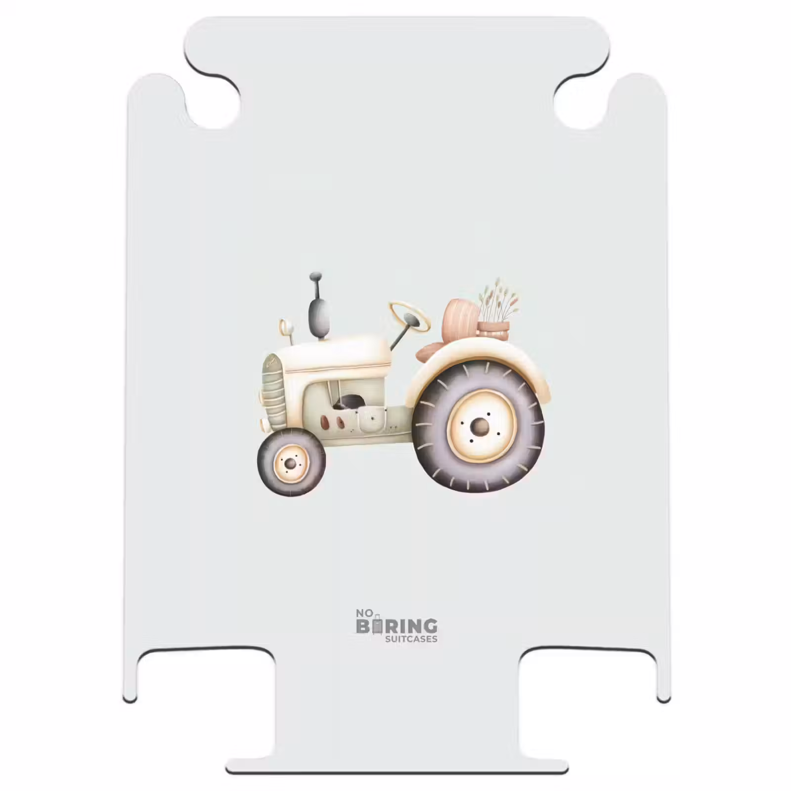 CaseSwap™ - Tracteur vintage beige aux couleurs vertes pastel — 1