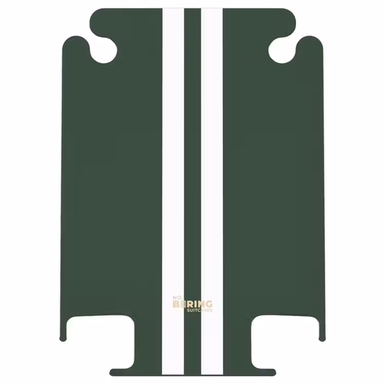 CaseSwap™ - Fond vert avec double bande verticale blanche — 1
