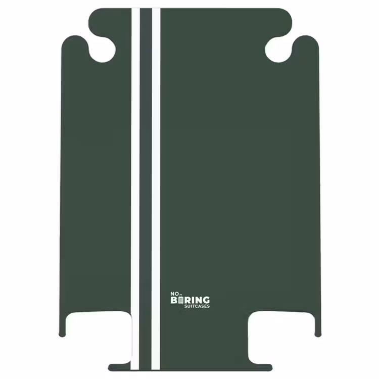 CaseSwap™ - Fond vert foncé avec deux bandes latérales blanches à gauche — 1