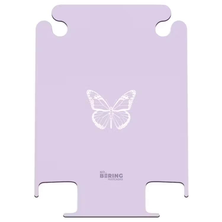 CaseSwap - Fond violet avec papillon blanc — 1