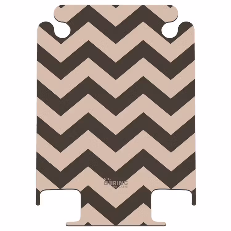 CaseSwap™ - Motif en zigzag dans différentes nuances de brun — 1