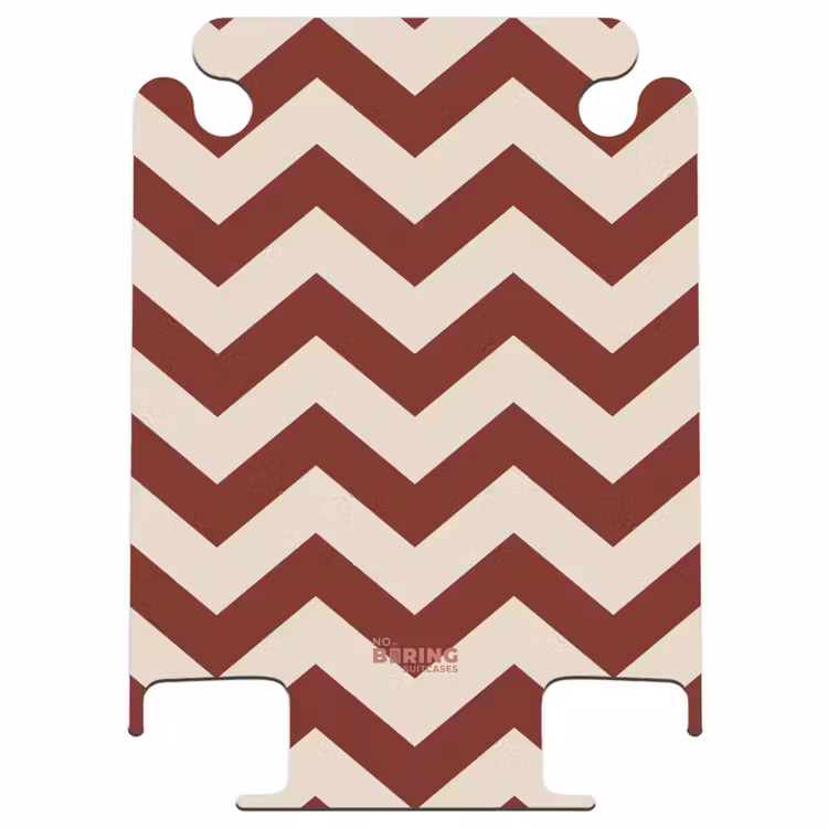 CaseSwap™ - Motif zigzag en rouge et crème — 1