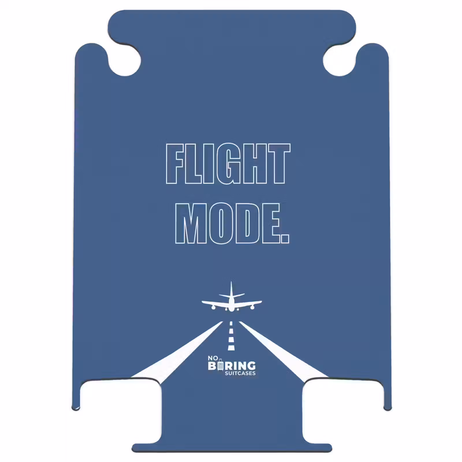 CaseSwap™ - Fond bleu avec avion et texte Flight Mode — 1