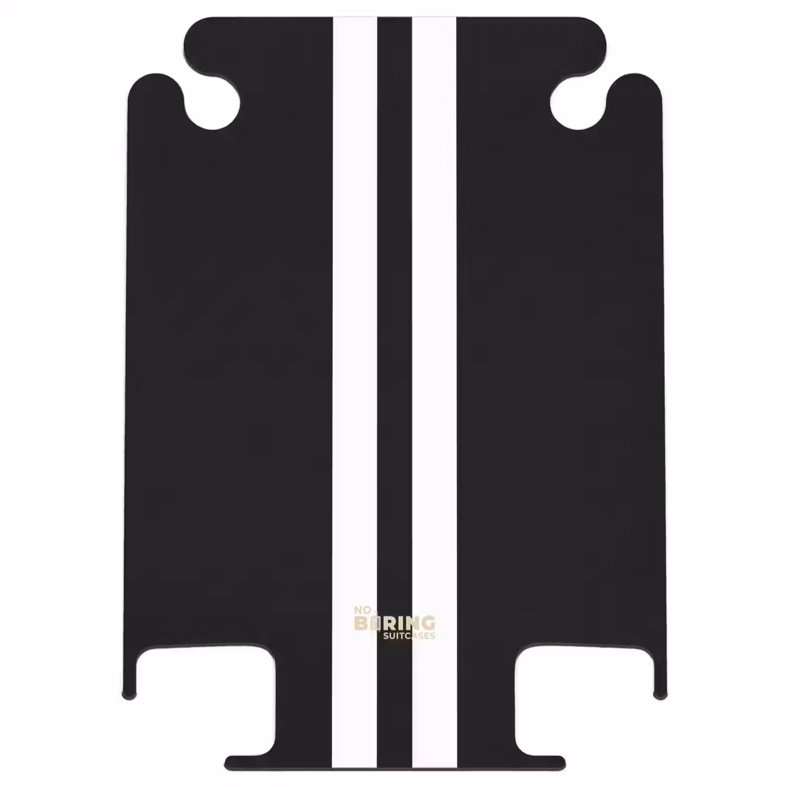 CaseSwap™ - Fond noir avec double bande centrale blanche — 1