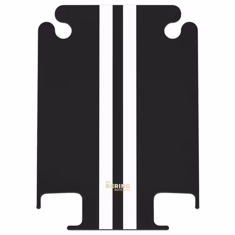 CaseSwap™ - Fond noir avec double bande centrale blanche — 1