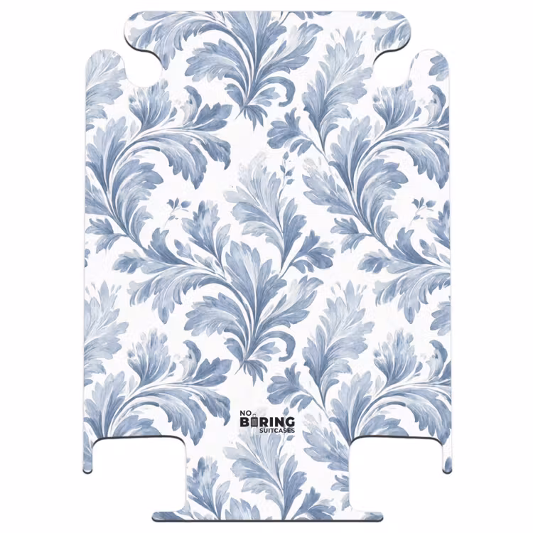 CaseSwap - Motif baroque de feuilles bleues — 1