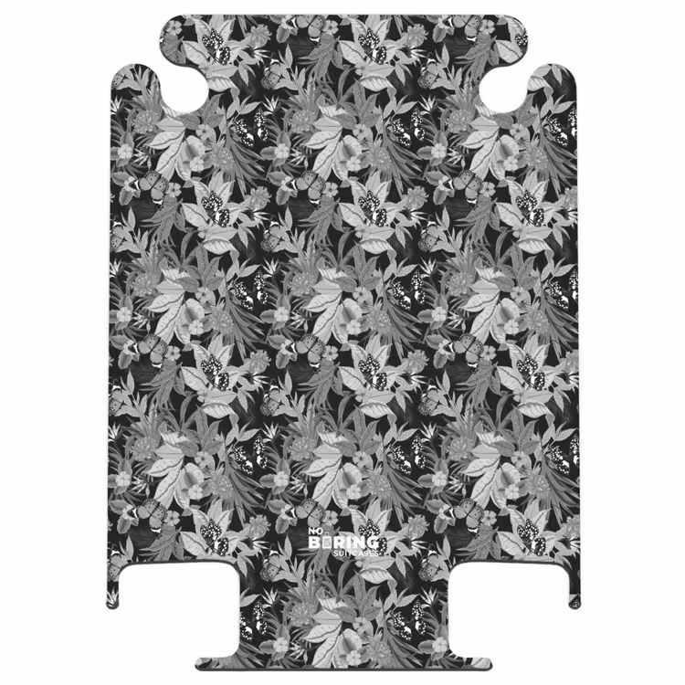 CaseSwap - Papillon tropical noir et blanc — 1