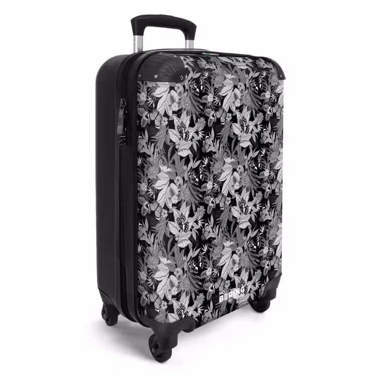 CaseSwap - Papillon tropical noir et blanc — 2