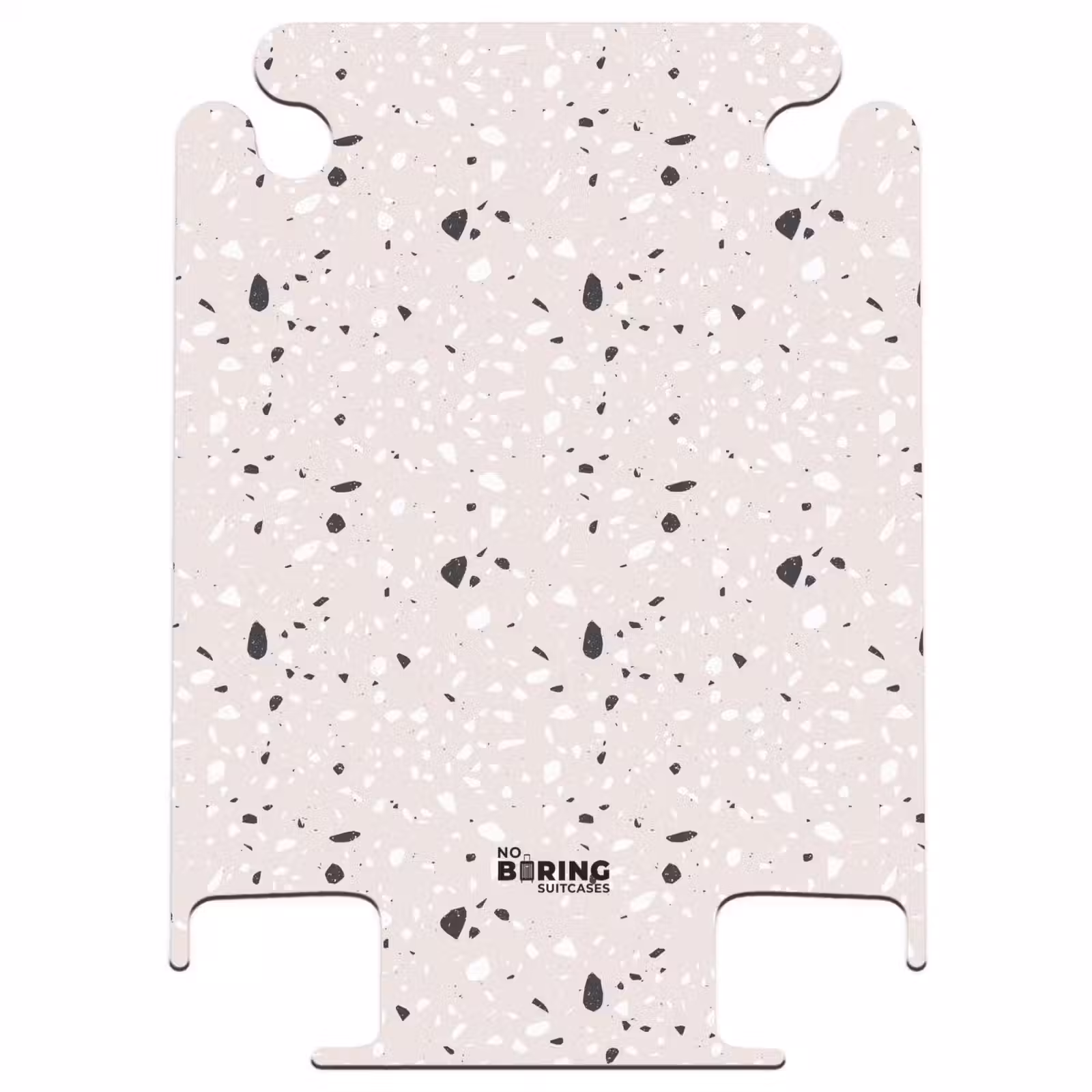 CaseSwap™ - Motif terrazzo beige avec noir et blanc — 1