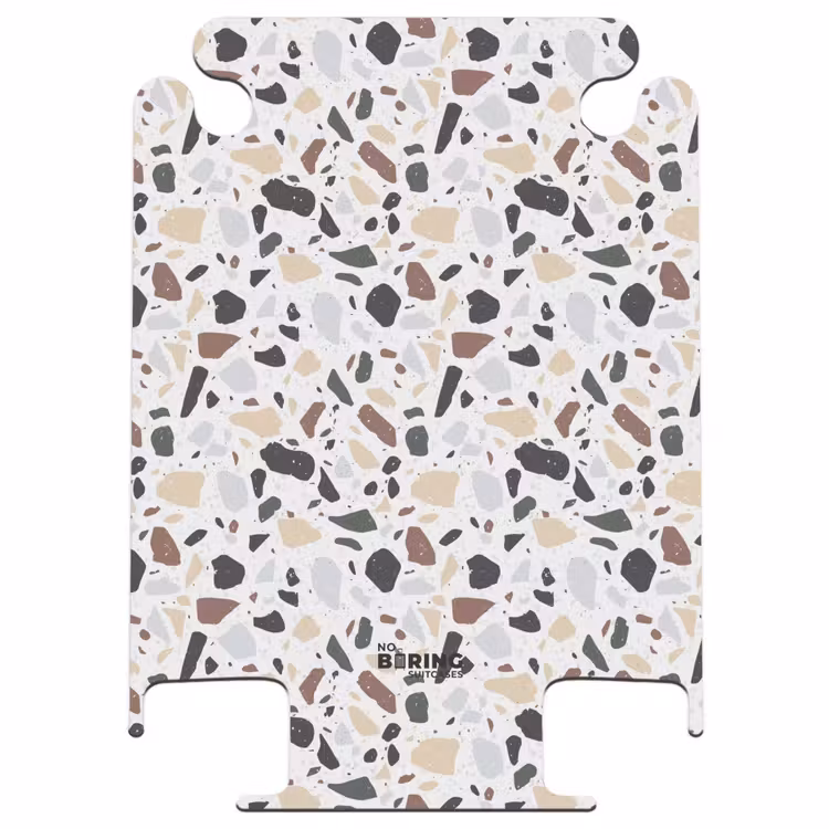 CaseSwap™ - Motif de couleur naturelle Terrazzo — 1