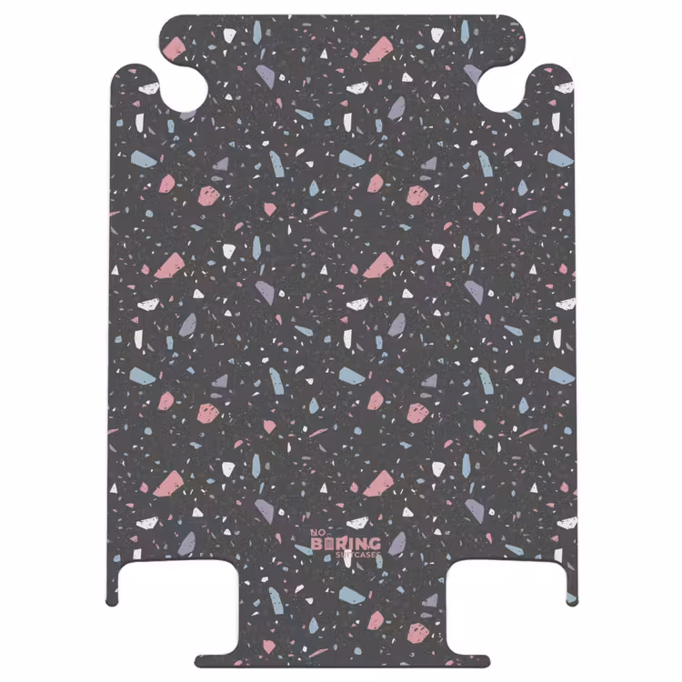 CaseSwap - Motif terrazzo noir et pastel — 1