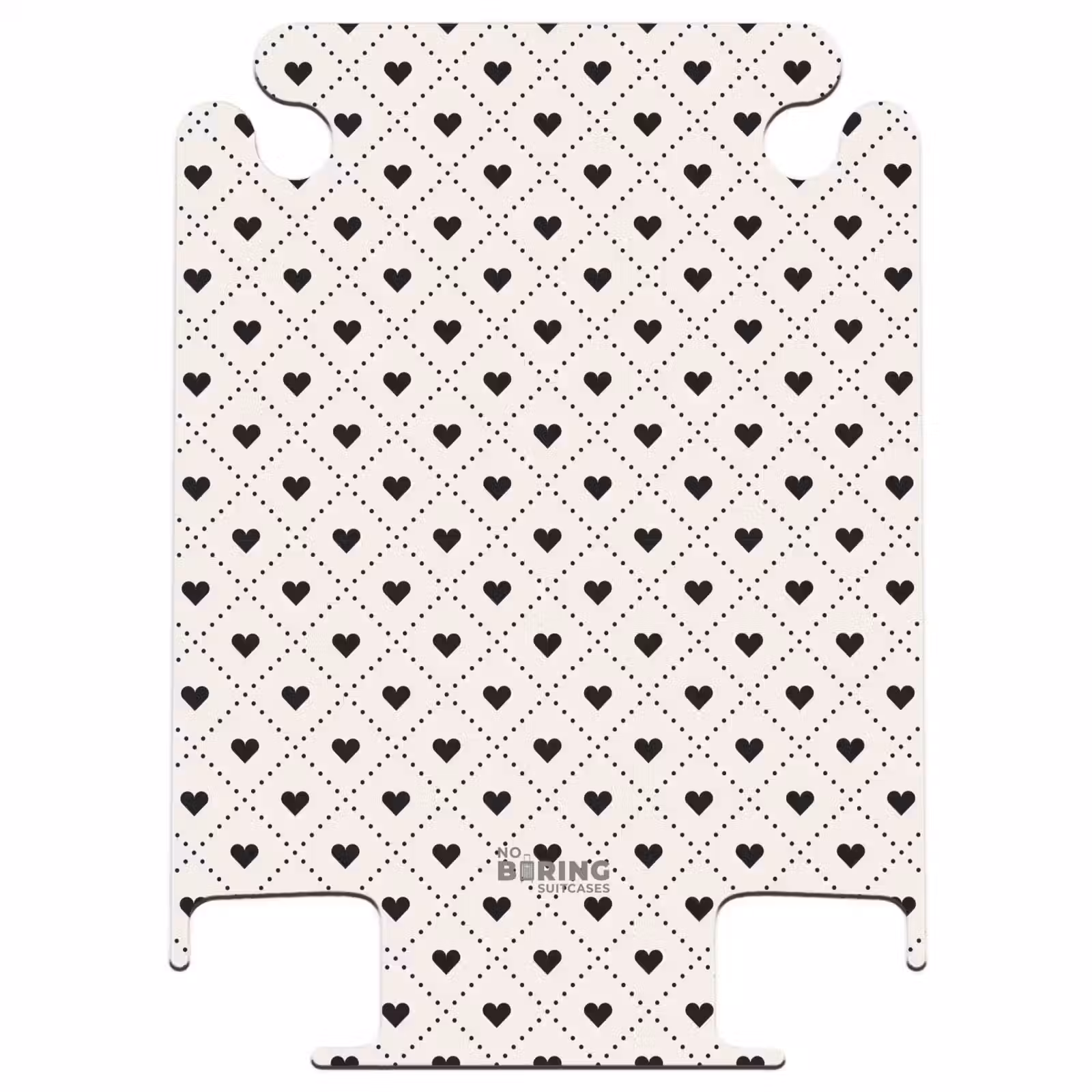 CaseSwap™ - Coeurs de la Saint-Valentin à carreaux noir et blanc — 1