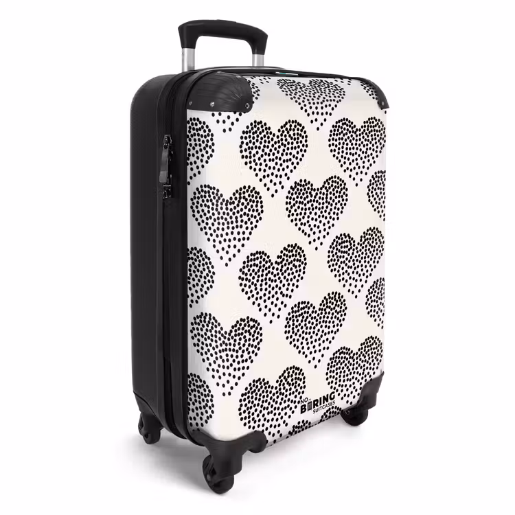 CaseSwap - Valentin dots heart pattern black — 2