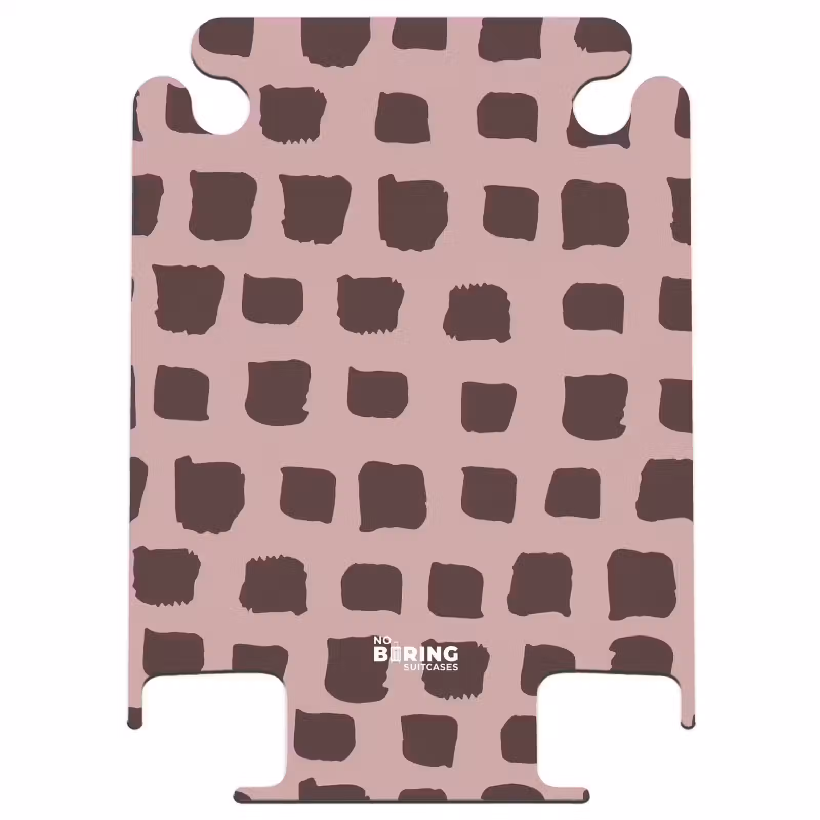 CaseSwap™ - Blocs de couleur marron foncé sur fond vieux rose — 1