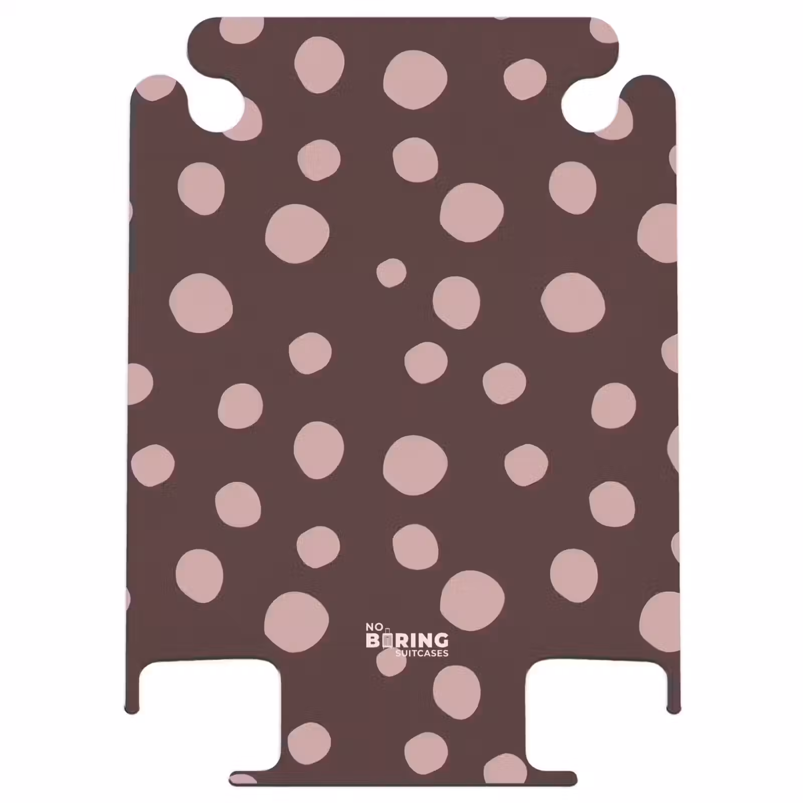 CaseSwap™ - Fond brun foncé avec des points roses — 1