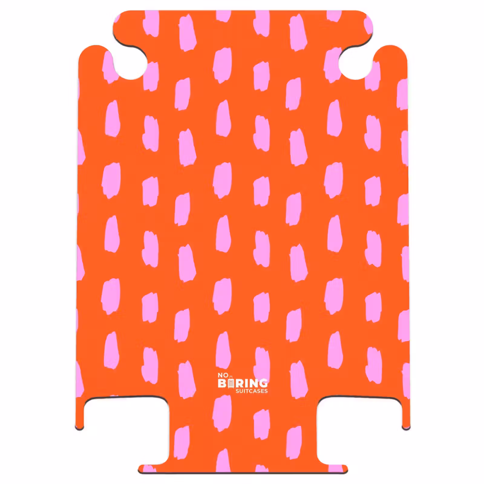 CaseSwap - Motif de taches en rose sur fond rouge vif — 1