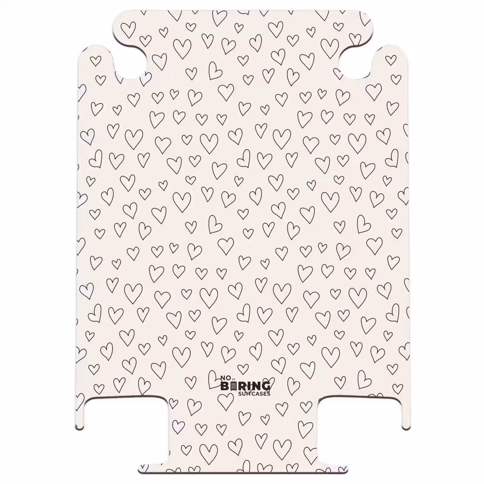 CaseSwap™ - Valentin heart rain pattern black (motif de pluie en forme de coeur) — 1