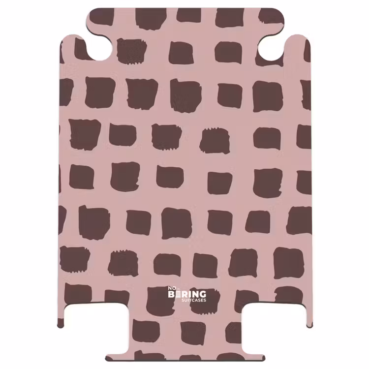CaseSwap™ - Blocs de couleur marron foncé sur fond vieux rose — 1
