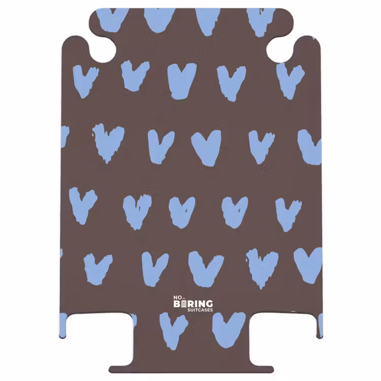 CaseSwap - Fond brun foncé avec des formes en forme de cœur — 1
