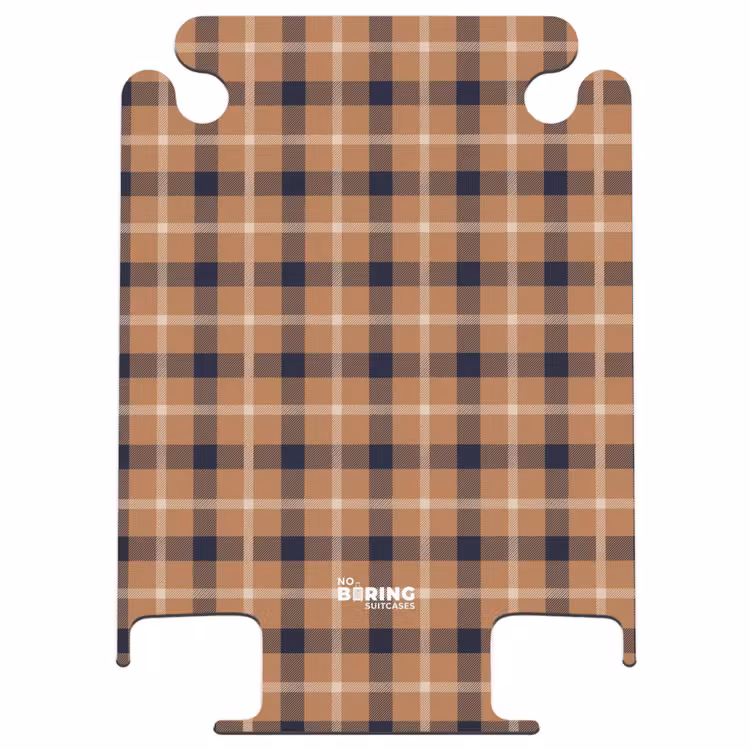 CaseSwap - Motif classique de damier en camel et noir — 1