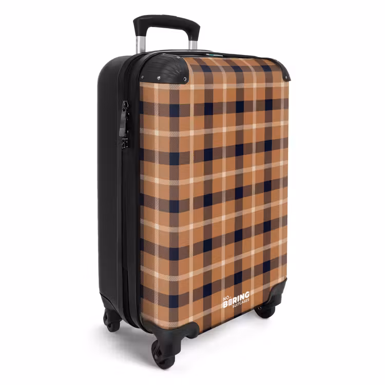 CaseSwap - Motif classique de damier en camel et noir — 2