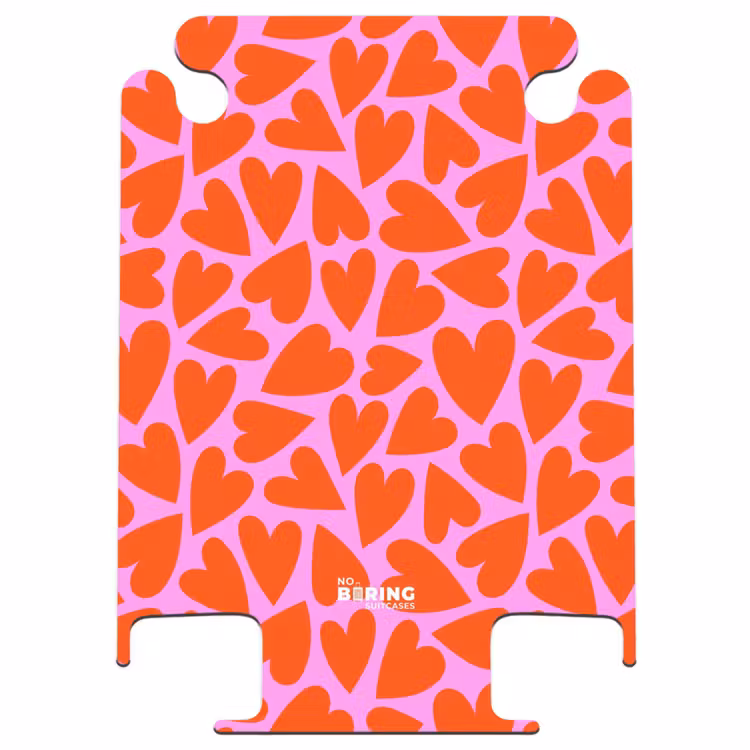 CaseSwap™ - Motif dense de cœurs rouges sur fond rose — 1