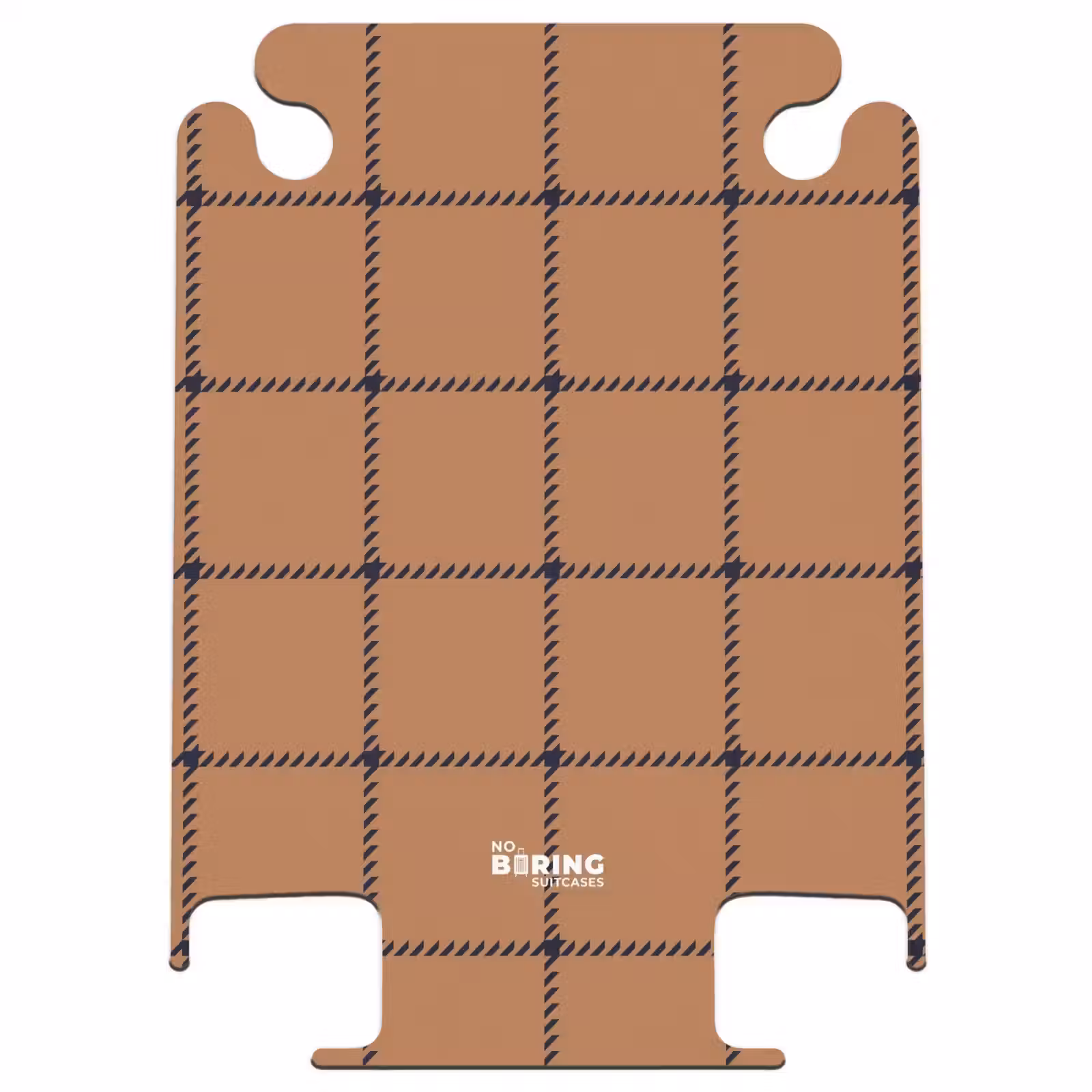 CaseSwap - Motif en damier avec des lignes à chevrons en marron et noir — 1