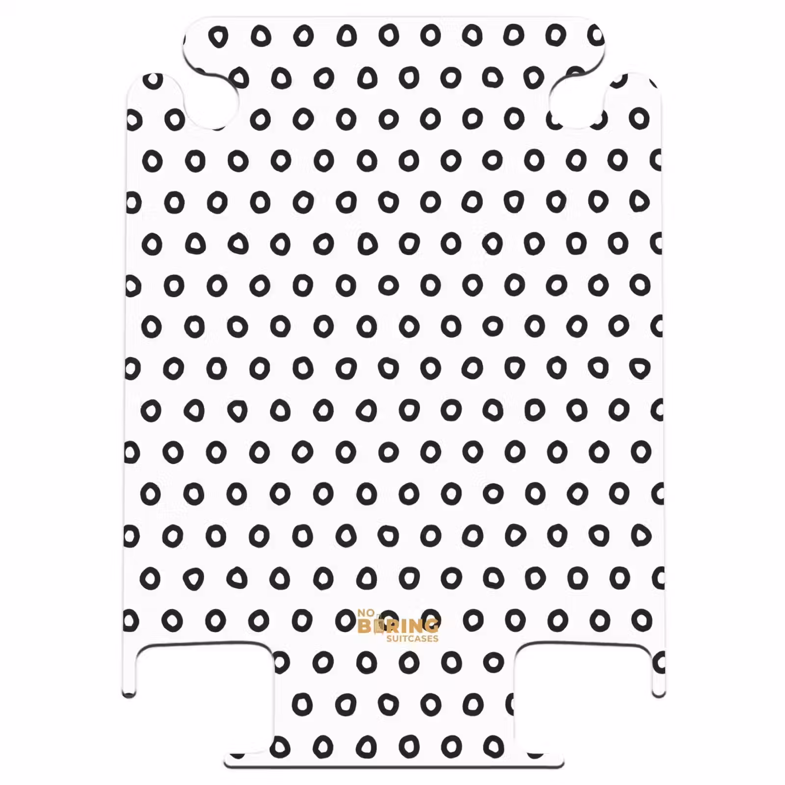 CaseSwap™ - Anneaux circulaires noirs sur fond blanc — 1