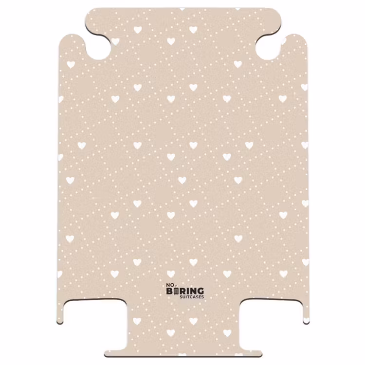 CaseSwap™ - Fond beige avec cœurs blancs — 1