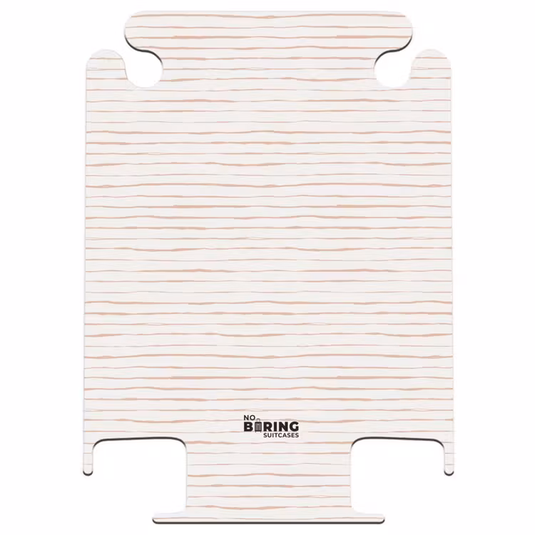 CaseSwap - Lignes irrégulières en terre cuite sur fond beige clair — 1
