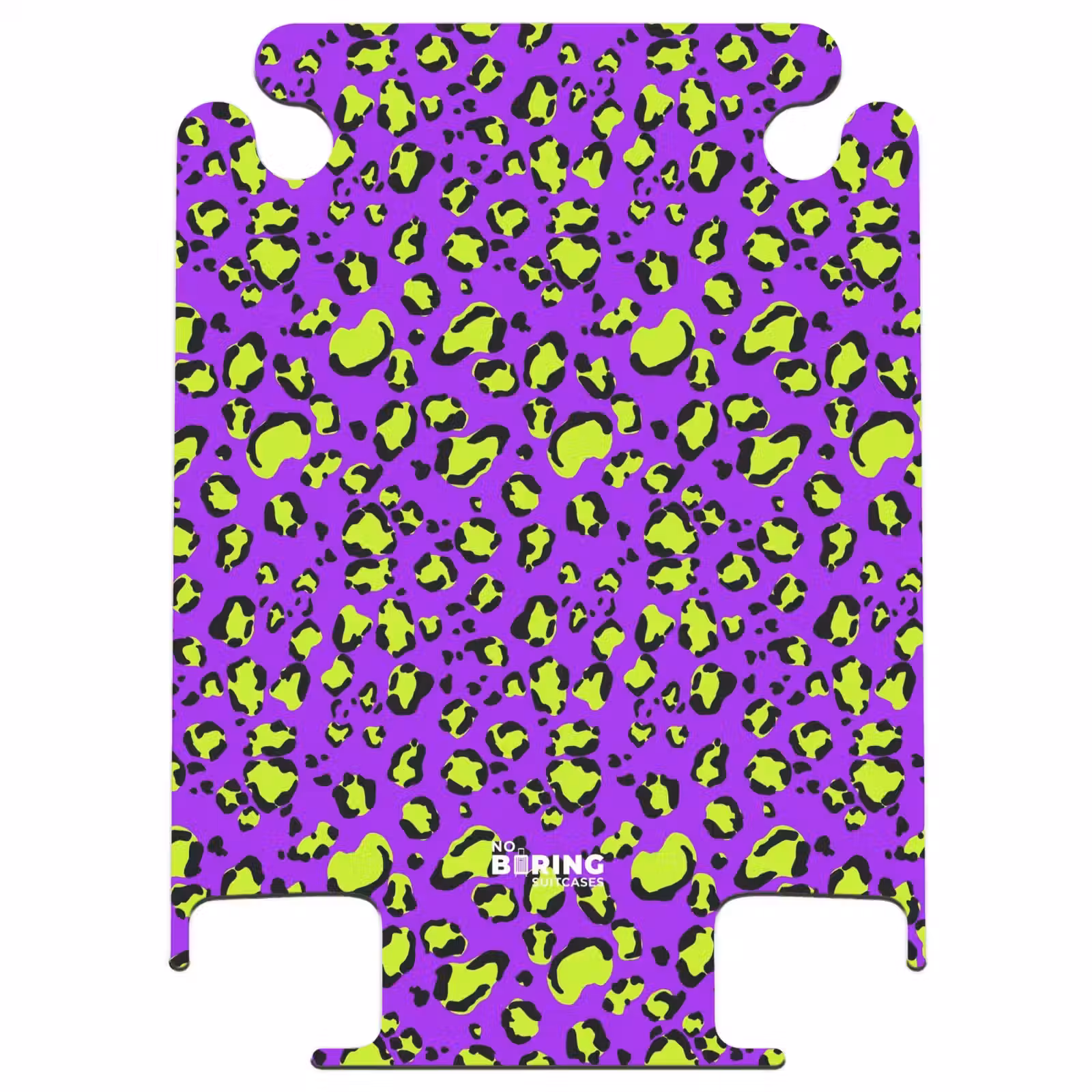 CaseSwap™ - Impression de panthère en vert lime sur fond violet — 1