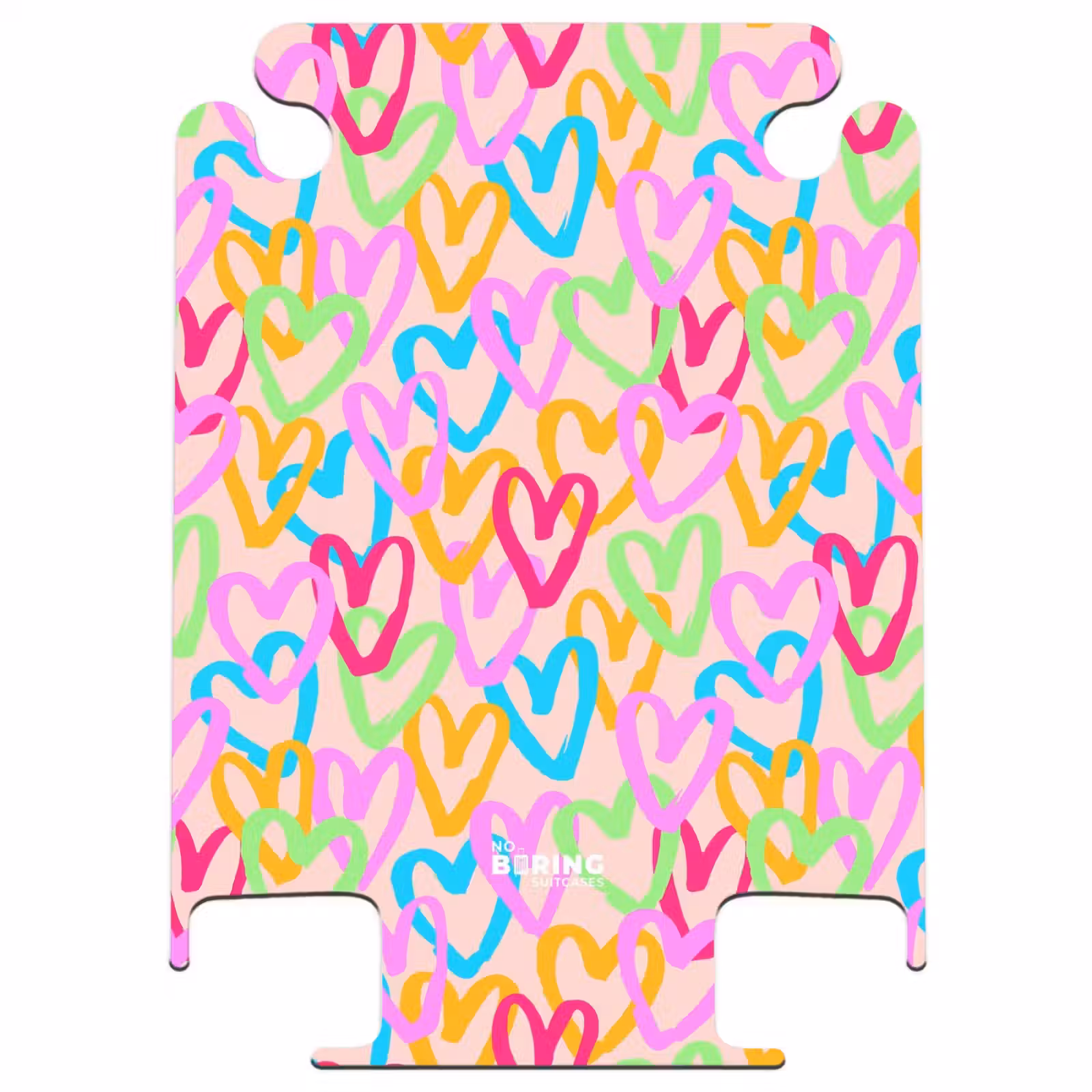 CaseSwap™ - Motif de cœur coloré sur fond rose pastel — 1