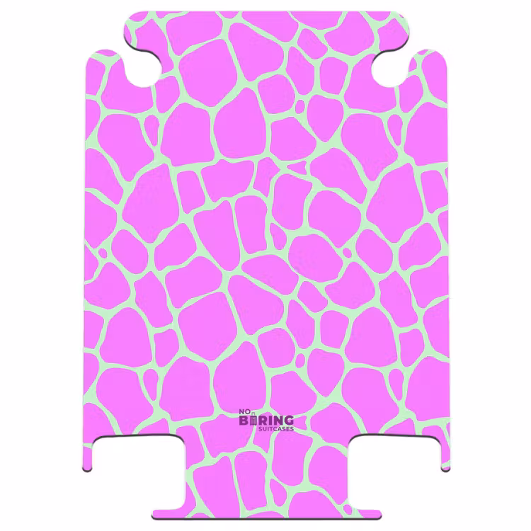 CaseSwap™ - Imprimé girafe en vert clair et violet — 1