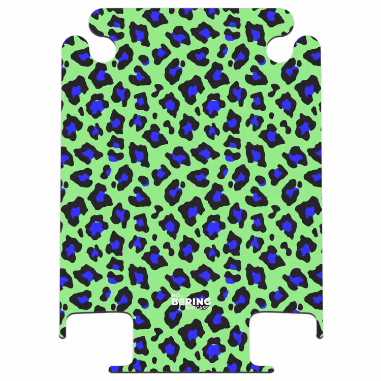 CaseSwap™ - Motif de cheval bleu oignon sur fond vert — 1