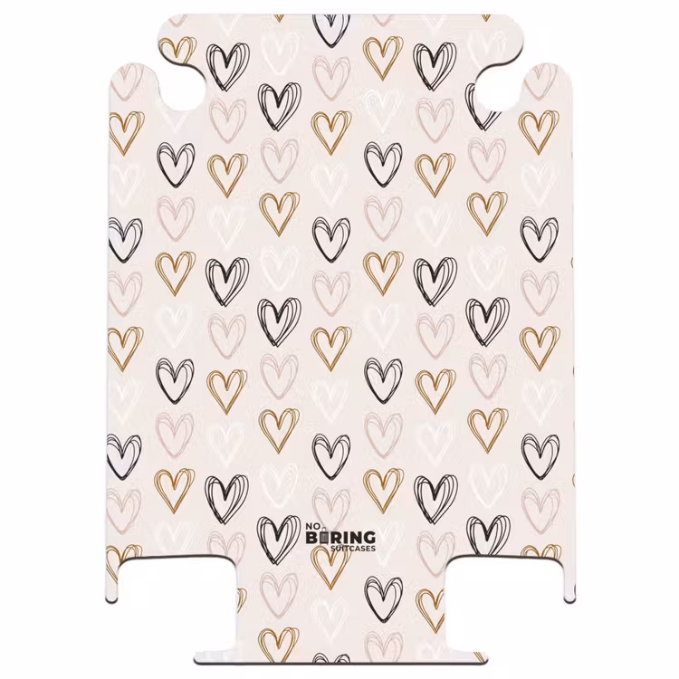 CaseSwap - Motif de cœur en différentes couleurs sur beige — 1