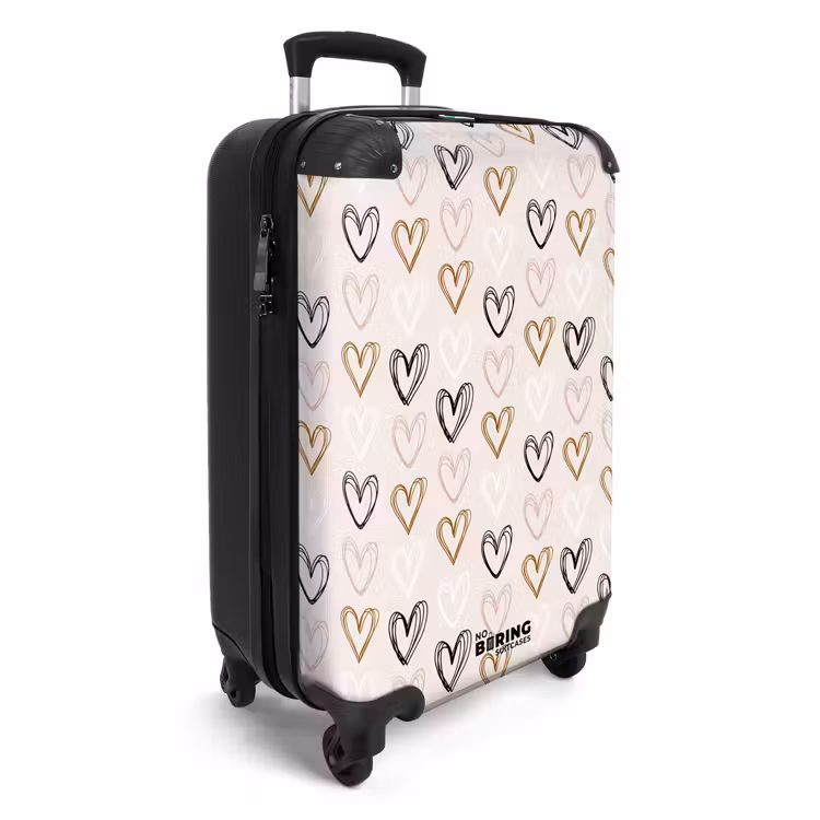 CaseSwap - Motif de cœur en différentes couleurs sur beige — 2