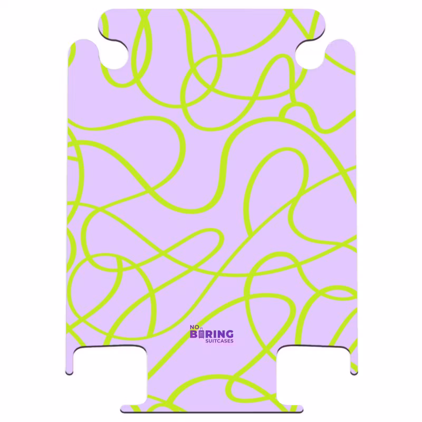 CaseSwap - Lignes vertes sur lilas — 1