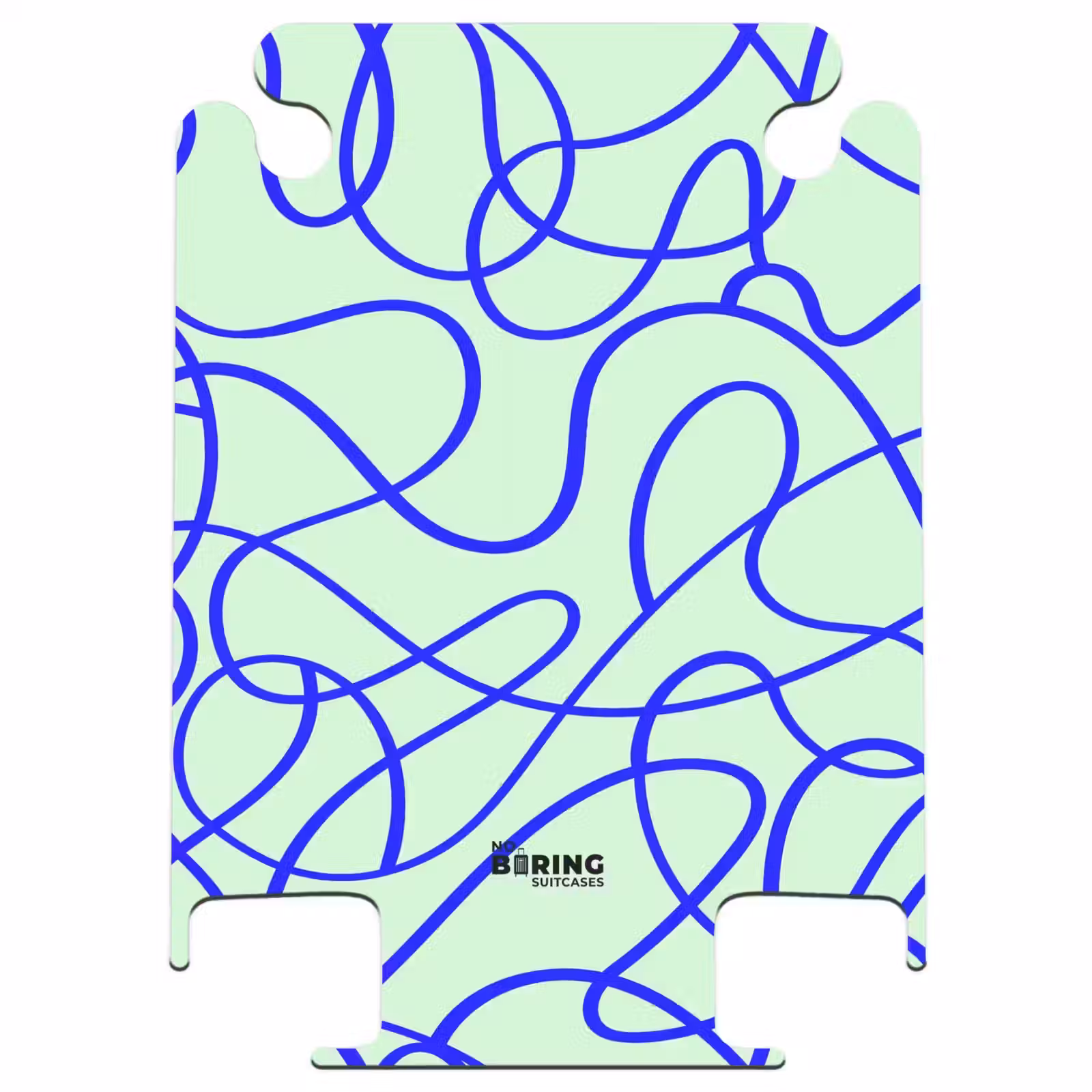 CaseSwap™ - Piste bouclée bleu cobalt sur vert menthe — 1