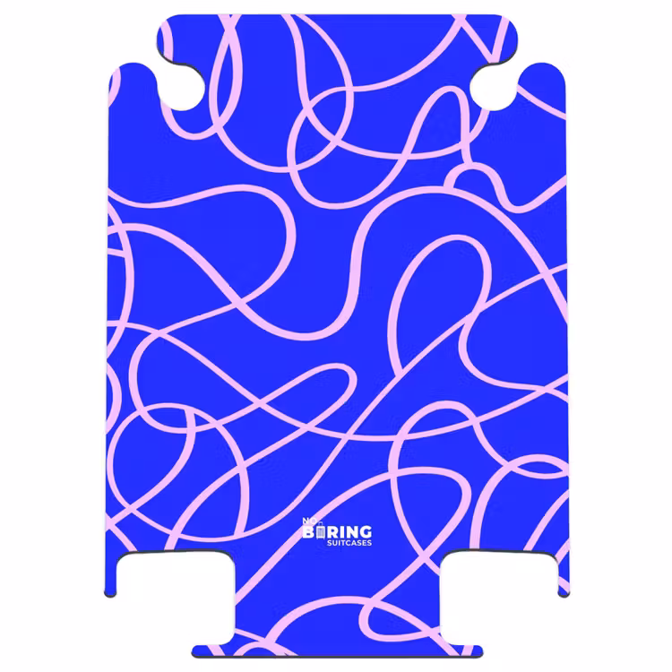 CaseSwap™ - Lignes roses sur bleu cobalt — 1