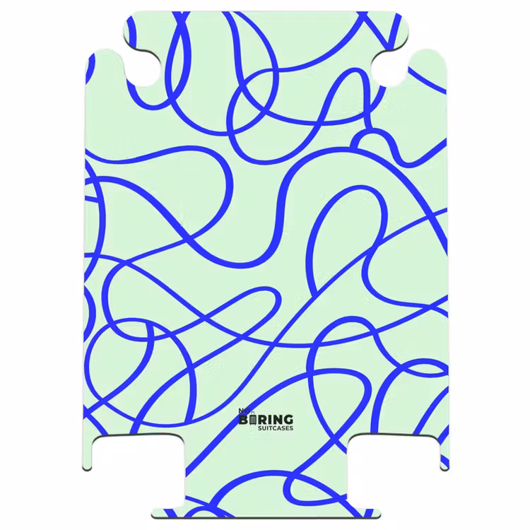 CaseSwap™ - Piste bouclée bleu cobalt sur vert menthe — 1