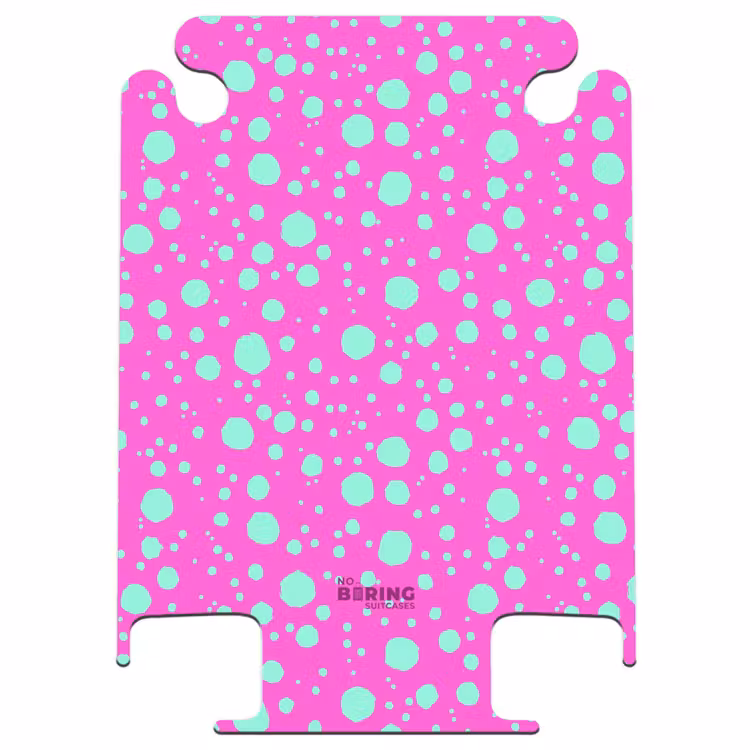 CaseSwap - Points turquoise sur fond rose vif — 1
