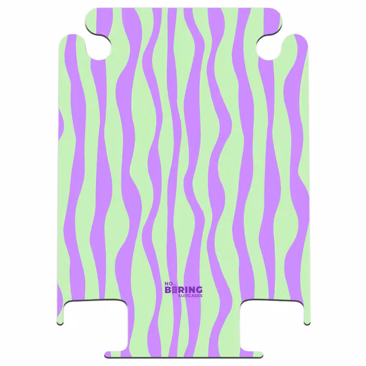 CaseSwap™ - Rayures lilas sur fond vert menthe — 1