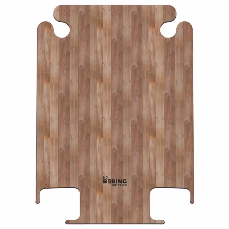 CaseSwap™ - Rouge-brun avec texture de bois — 1