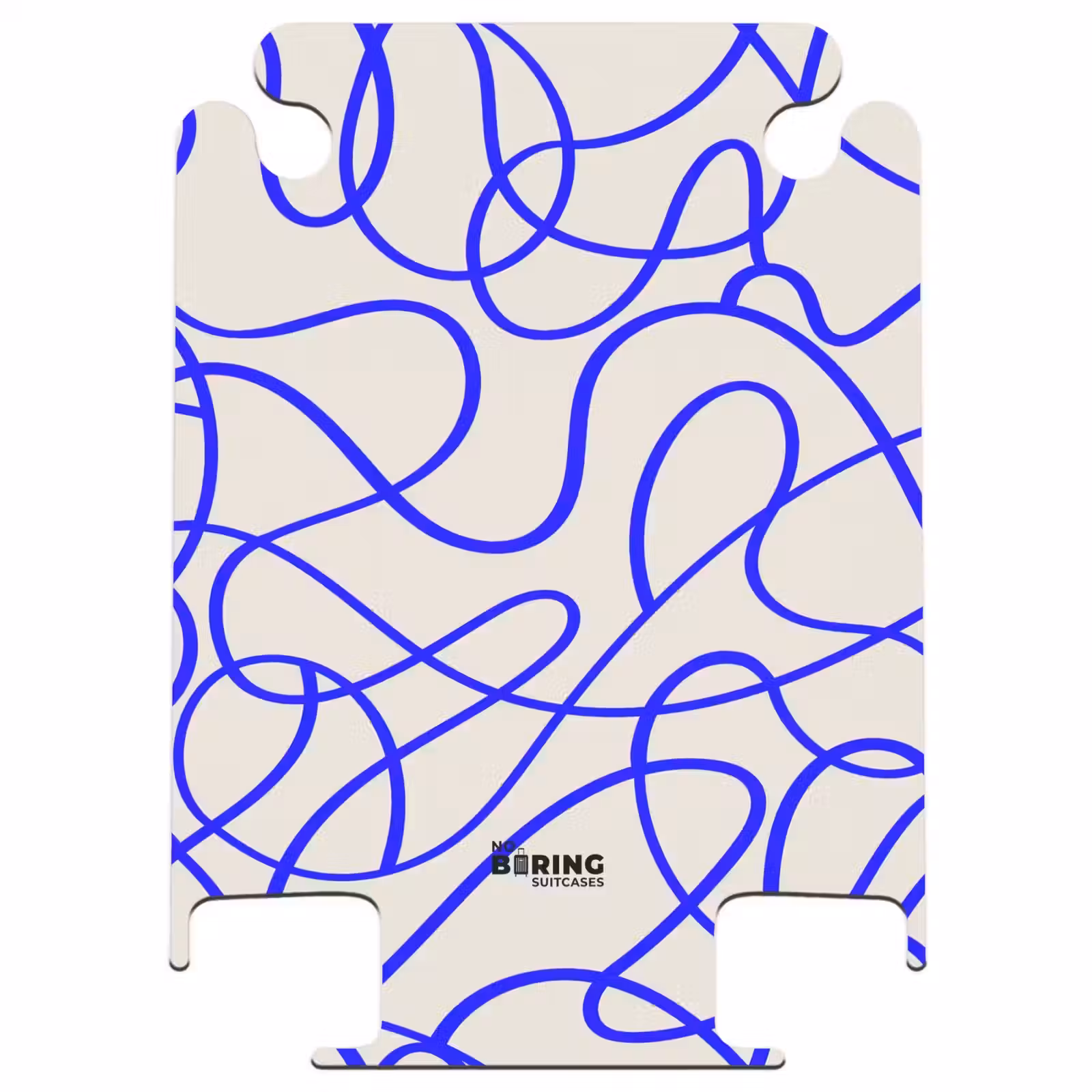 CaseSwap™ - Lignes bleues sur fond beige — 1